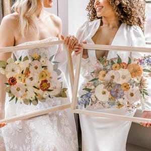 Bouquet Preservation DEPOSIT | Preserved Wedding Bouquet | Framed Bouquet | Bridal Bouquet Preservation | 16x20 Frame | Wedding Gift