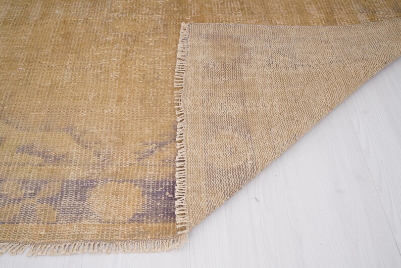 6x9 Rug, Decor rug, turkish area rug, vintage rug, oushak rug 6x9, handcraft rug,handmade wool rug,vintage area rug,anatolian turkey rug,211 image 10