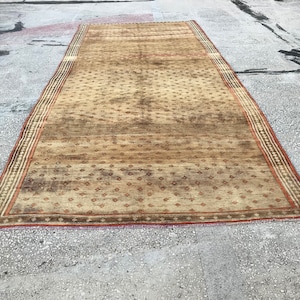 7x16 ft, hallway rug , oushak rug , turkish rug , area rug Free Shipping, Antique Rugs Runner, anatolian rug, vintage runner rug, KA341