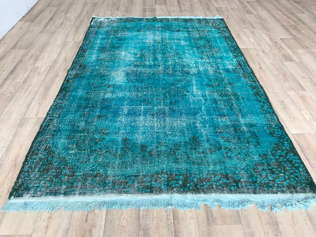 Oushak Rug, Ethnic Rug, Vintage Rug, 6.4x9.9 Ft, Boho Rug, Area Rug