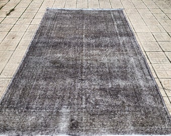 VINTAGE RUG, Oushak Rug, Livingroom Rug, Turkish Rug, Vintage Area Rug, 6.1x10.4, Free Shipping Boho Rug, Area Rug, Floor Rug, Carpet, 1021