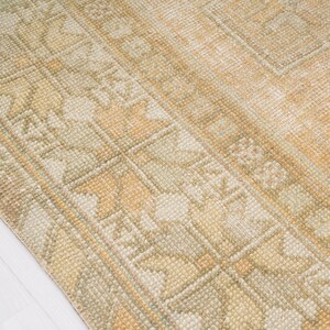 4x6 Rug, faded turkish rug, unique area rug, 4x6 turkish rug, vintage rug 4x6, muted oushak rug, neutral rug,decorative rug,bohemian rug,08 image 9