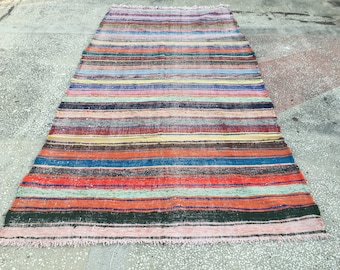 FREE SHIPPING Turkish kilim, Oushak kilim, Vintage kilim, boho kilim, 5.2 x 9.8 ft, Organic kilim, home & living home decor 160 cm x 300 cm