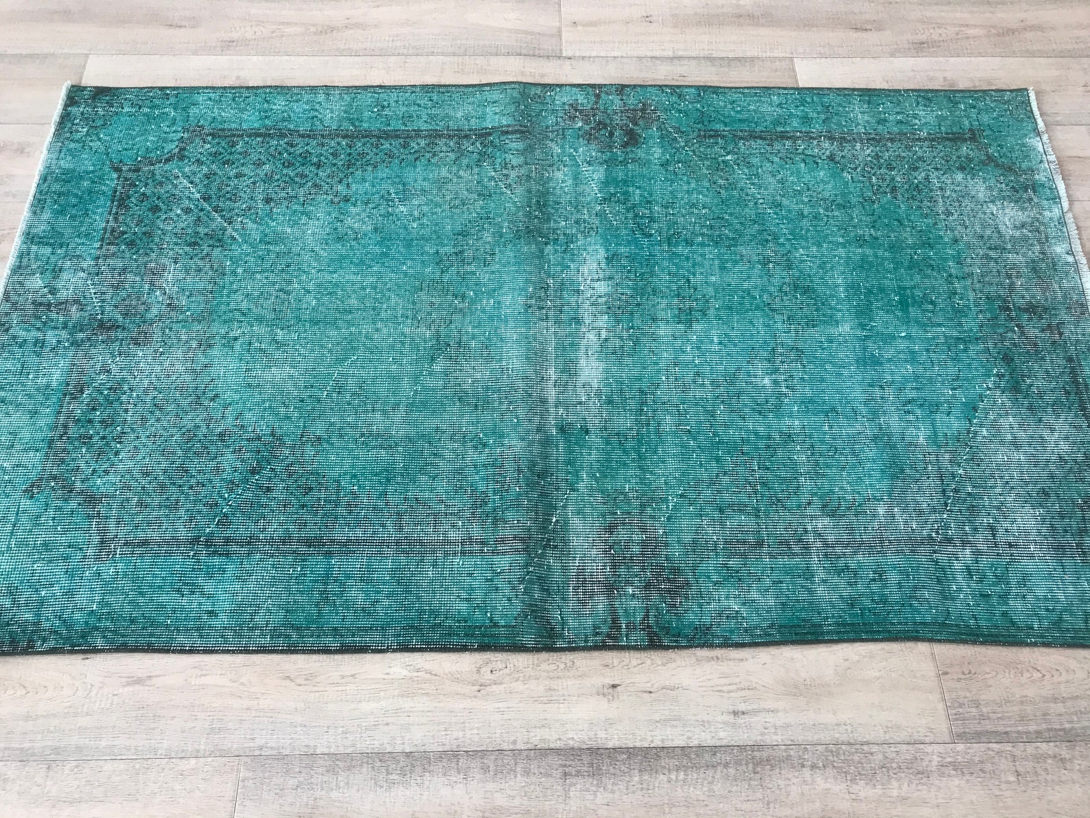 Vintage turkish rug turkish rug green bohemian turkish Etsy