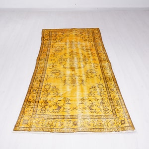 Turkey Vintage Rug, Oushak Rug, 3x7 Vintage Rug,Turkish Rug,Vintage Turkish Rug, Anatolian Rug,Antique Rug,Natural Rug,Pastel Oushak Rug,620