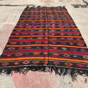 vintage kilim rug , oversize kilim rug , FREE SHIPPING 5.9 x 10.3 ft decorative kilim rug , boho kilim rug , striped rug , wool rug, KIL218