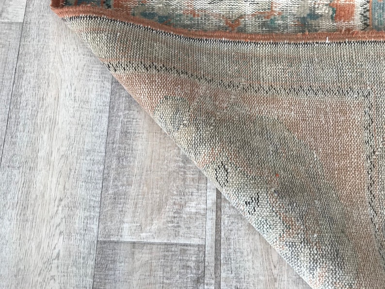 Turkish runner rug neutral runner rug TURKISH VINTAGE RUG efk75 Runner rug 2.4x10.8 feet Kitchen runner rug faded runner rug