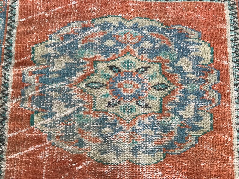 Turkish runner rug neutral runner rug TURKISH VINTAGE RUG efk75 Runner rug 2.4x10.8 feet Kitchen runner rug faded runner rug