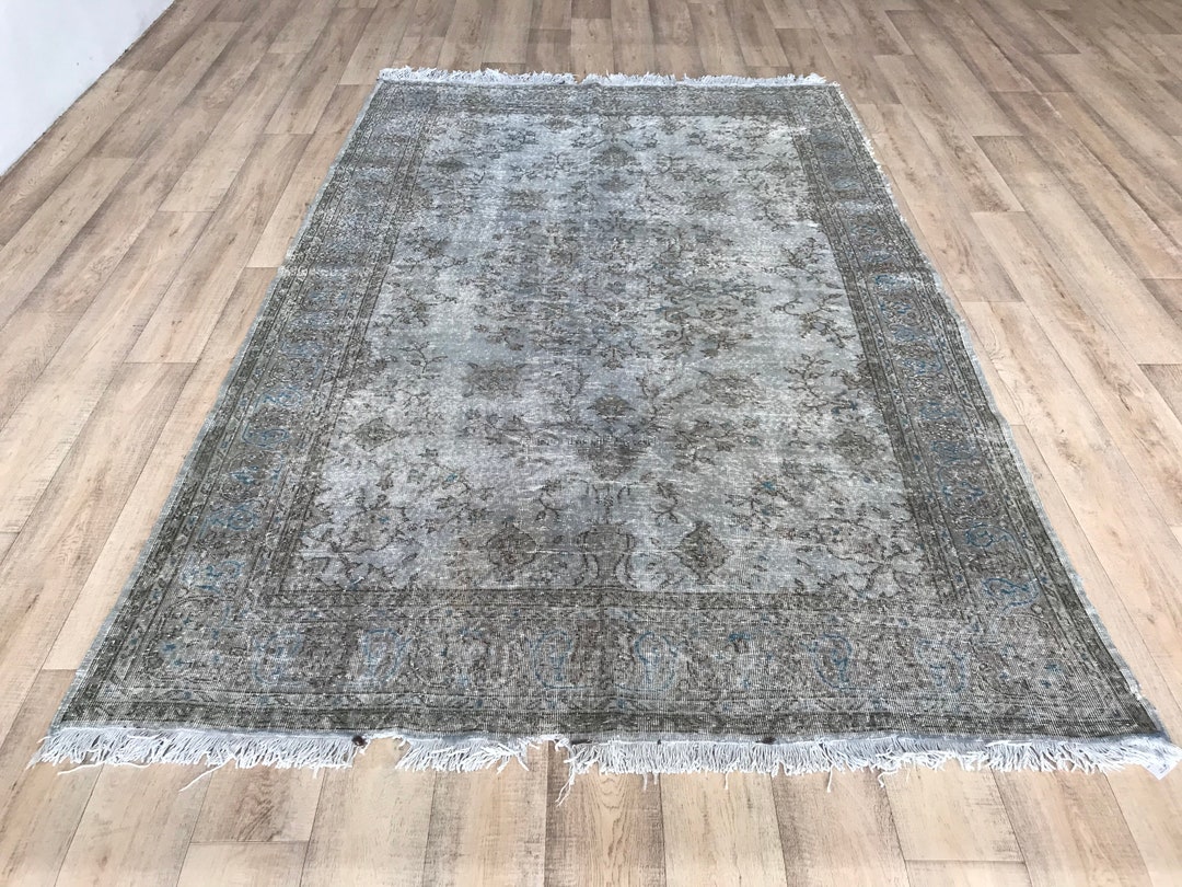 Turkish Rug, Vintage Rug, Oversize Rug, Antique Rug, 6.5x10.3 Ft, Turkish Carpet, Organic