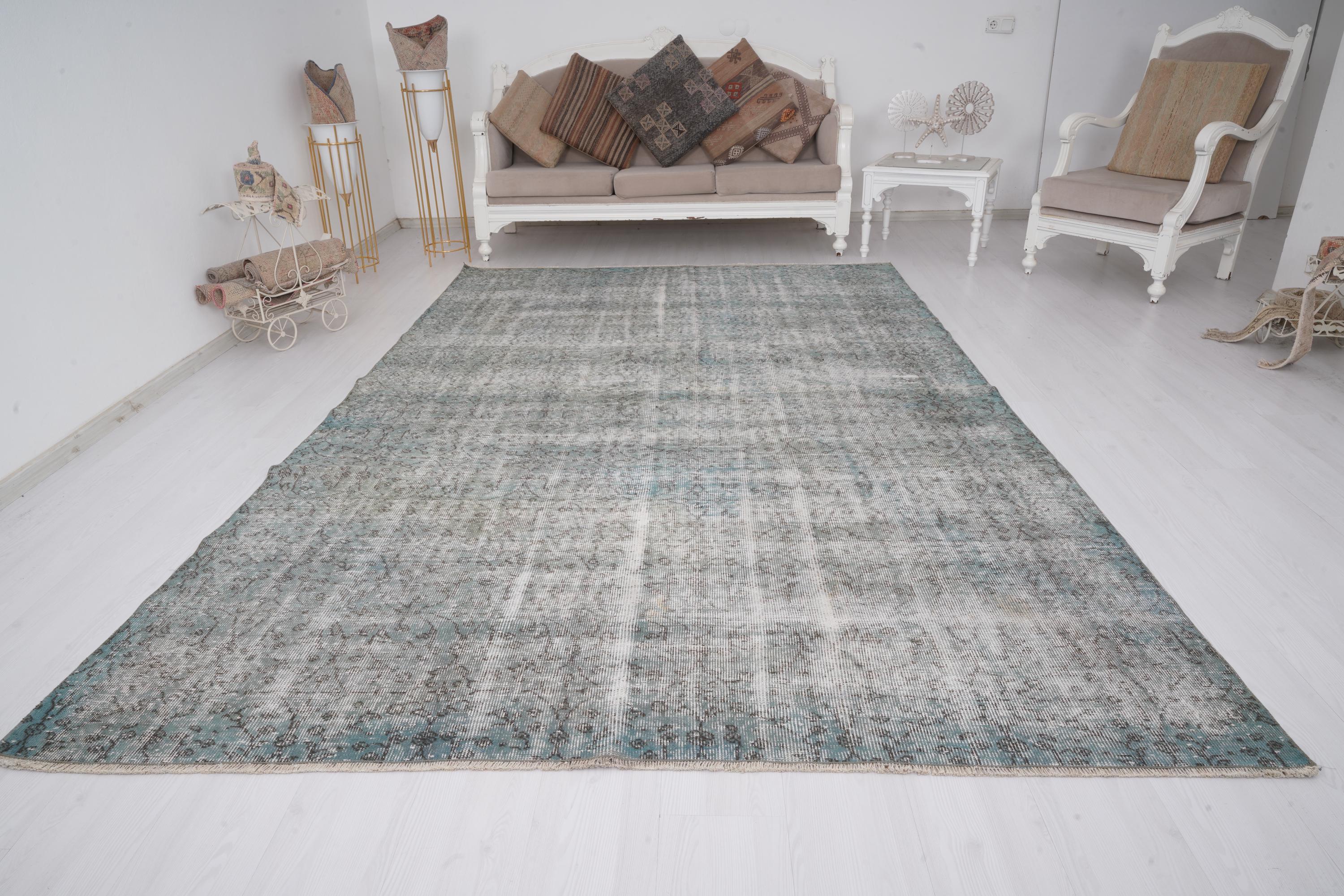 Oversize rug, 7x11 rug, Turkish rug, Vintage rug 7x11, Large Oushak rug, Neutral Area rug, Natural rug, Anatolian Wool rug, Antique rug, 300