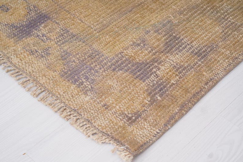 6x9 Rug, Decor rug, turkish area rug, vintage rug, oushak rug 6x9, handcraft rug,handmade wool rug,vintage area rug,anatolian turkey rug,211 image 7