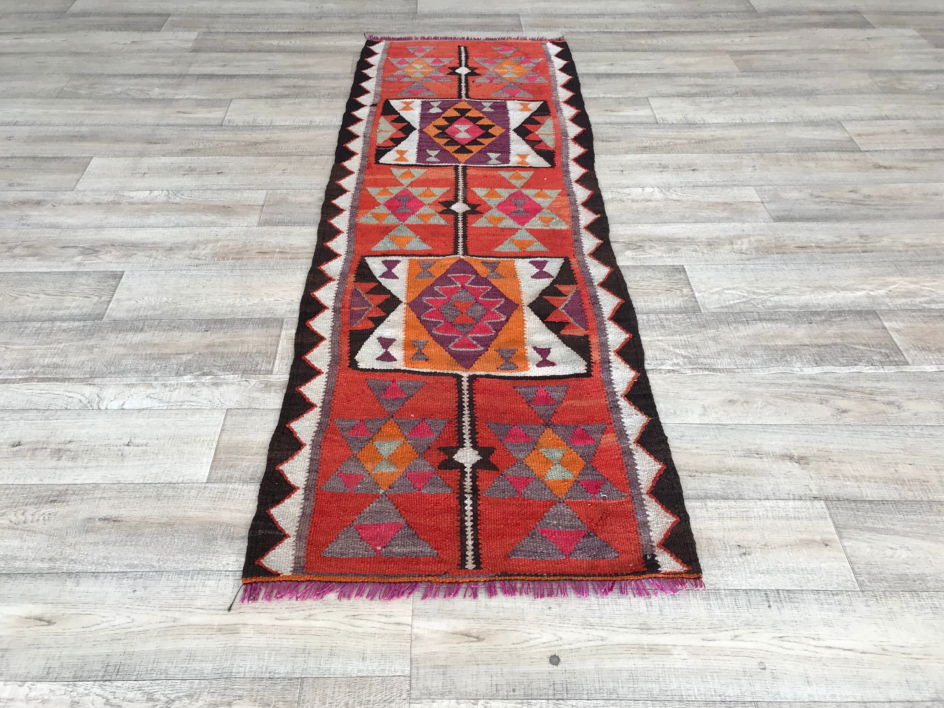 3x9 Kilim Rug Runner,
