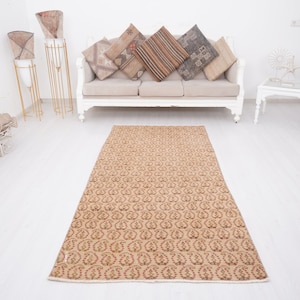 3x7 rug,vintage runner rug,turkish rug 3x7,antique runner,3x7 oushak rug,faded rug,wool runner,vintage rug,turkish area rug,turkey rug,194