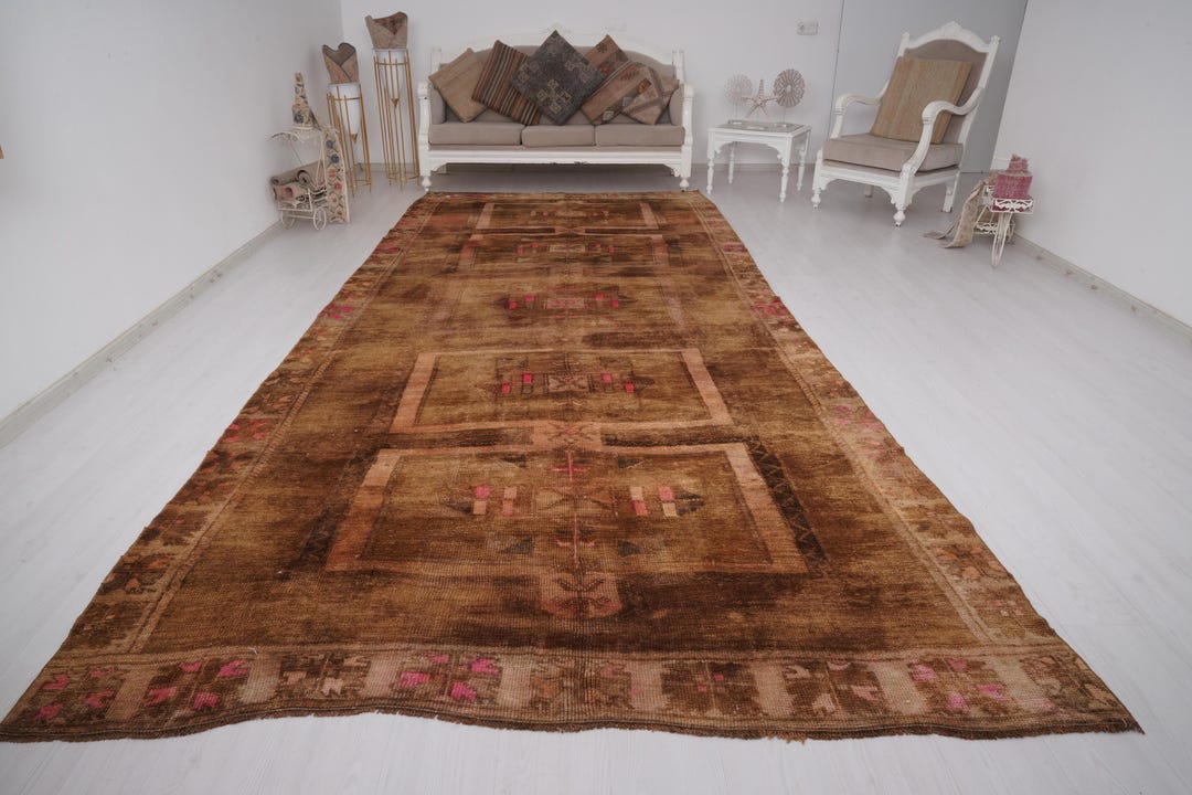 Extra Large Runner Rug, Turkish Oversize Rug, Large Oushak Rug Runner ...