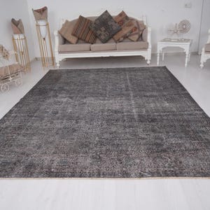 Oushak Rug, Area Rug, Turkish Rug 7x10, Large Vintage Rug, Oversize Rug, Pastel Rug, Wool Rug, Handmade Rug, Decor Rug, Handwoven Rug, 244