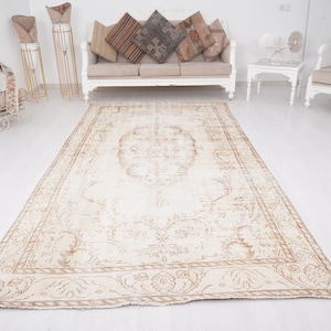 5x11 Rug,Oushak Area Rug,Faded Vintage Rug,Anatolian Rug,Antique Rug,Handmade Turkish Rug,5x11 Runner Rug,Oushak Rug 5x11,Neutral Runner,892