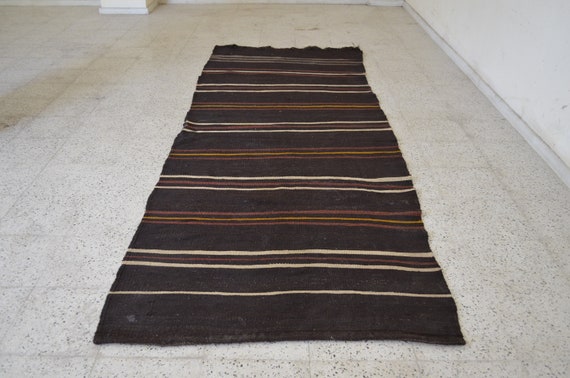 ヴィンテージ ランナー ラグ、トルコ ランナー ラグ、3.7 x 10.5 送料