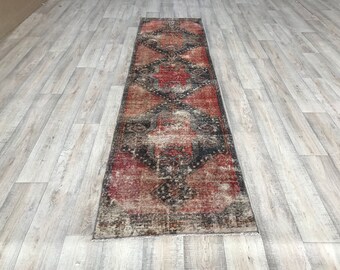 2,7 x 11 türkische RUNNER Teppich-Anatolian Läufer Teppich, handgemachte Läufer Teppich 3 x 11, antike Läufer Teppich, einzigartig, Home Decor, dekorative Läufer Teppich EFK169