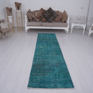 3x10 Runner, Oushak Runner 3x10, Faded Turkish Runner, Vintage Rug Runner, Wool Rug, Oushak Rug,Anatolian Runner,Handmade Rug,Runner Rug,210