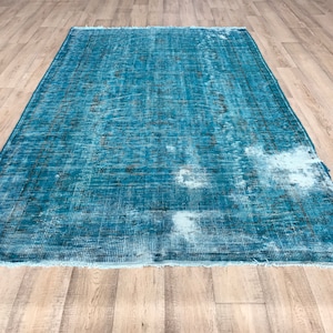Old Distressed Original Rug, 6x10 Rug, Vintage Rug, Turkish rug 6x10, Area rug, Oushak Rug, Pastel Antique rug, Faded rug, Rugs 6x10, 391