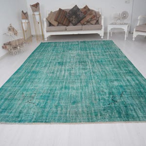 7x11 Oushak Rug, Faded Rug, Neutral Rug, 7x11 Rug, Turkish Rug 7x11, Vintage Rug, Handmade Wool Rug, Muted Rug, 7x11 Area Rug, Farmhouse,332