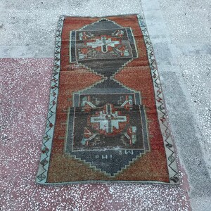 3x6 Turkish Rug, Vintage Rug 3x6, Oushak Rug, Wool Rug, Carpet, Etsy, Area Rug, Decor Rug, Handmade Rug, Anatolian Rugs, Traditional , DK580