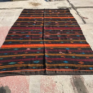 Turkish kilim Rugs 7.4x12.3 ft, vintage kilim rug area rug kilim kilim rug Bohemian Rug Bohemian kilim Rug Tribal kilim Rugs KIL206