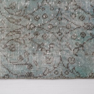 Stor matta, 7x11 matta, turkisk matta, vintagematta 7x11, stor oushakmatta, neutral områdesmatta, naturlig matta, anatolisk ullmatta, antik matta, 300 bild 6
