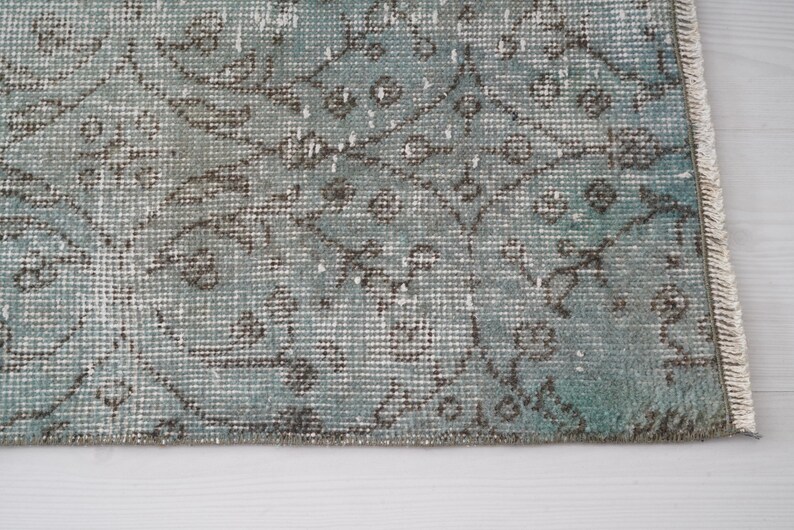 Stor matta, 7x11 matta, turkisk matta, vintagematta 7x11, stor oushakmatta, neutral områdesmatta, naturlig matta, anatolisk ullmatta, antik matta, 300 bild 6