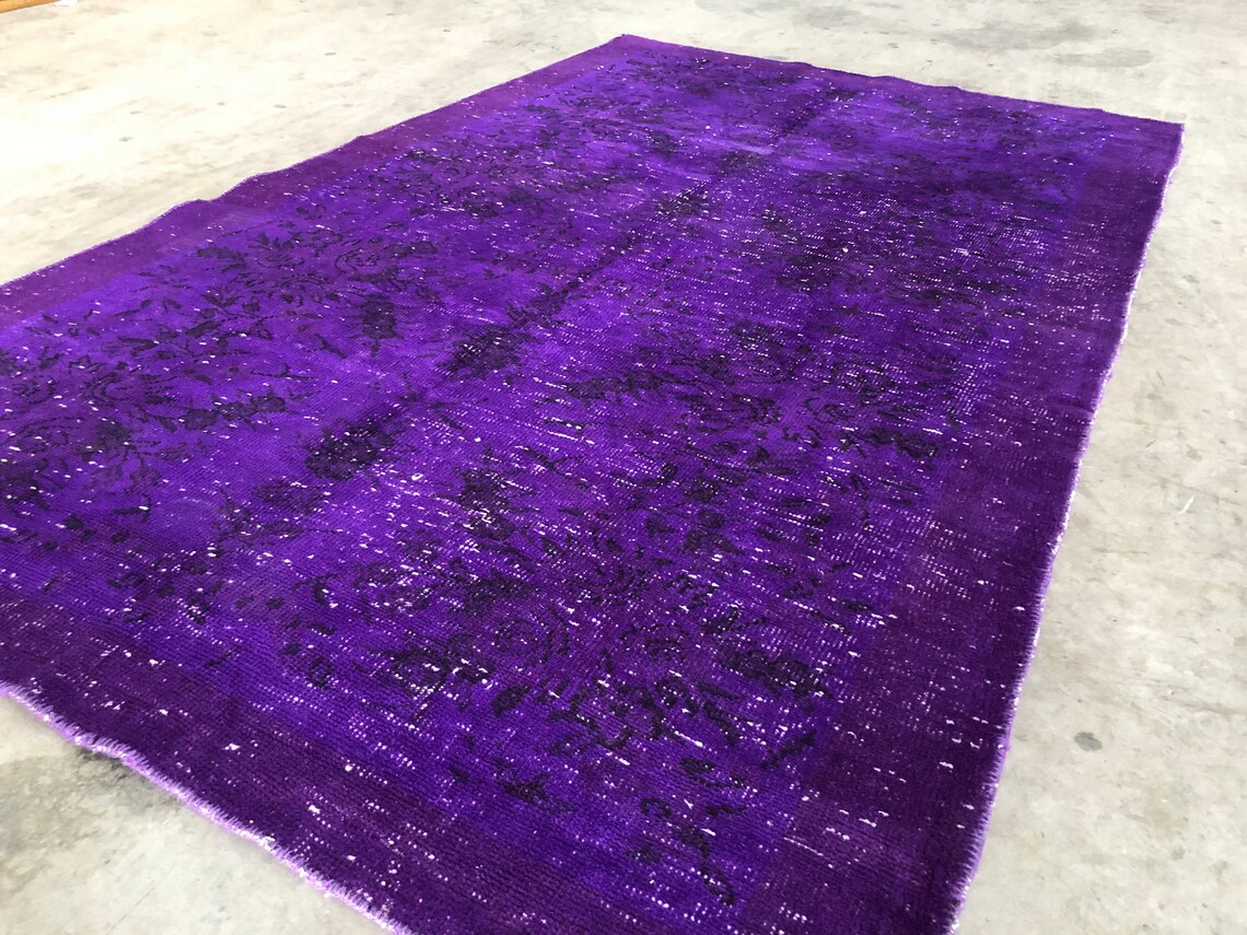 Rugs Vintage Rug 5.3 x 8.8 feet Oushak Rug Turkish Rug Etsy