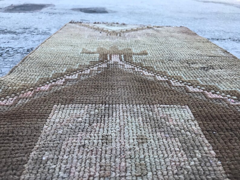 small carpet 1.4x2.7 doormat Housewarming gift DK561 Turkish Small rug Vintage Small Carpet Small runner rug Vintage Home decor