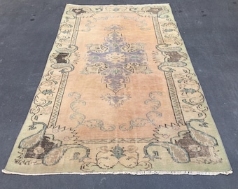 alfombra turca Free Shipping alfombra vintage, alfombra alfombra 4.9 x 8.3 pies alfombra boho, alfombra de anatolia, alfombra de lana, alfombra boho, alfombra de piso, alfombra de área RL765