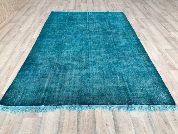 209 X 325 Cm / 6.8 X 10.6 Ft Oriental Rug Vintage Rug Turkish Rug 