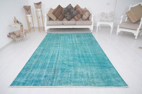 6x9 Rug, Unique Vintage Rug, Muted Turkish Rug,6x9 Area Rug,Oushak Rug 6x9,Anatolian Rug,Turkish Vintage Rug,Natural Area Rug,Turkey Rug,463