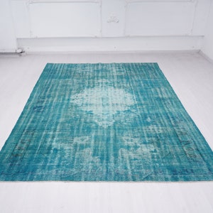 Oversize Rug, 7x11 Rug, Turkish Rug, Vintage Rug, Oushak Rug, Faded Rug, Large Rug 7x11, Living Room Rug, Decor Rug, Organic, Antique, 651