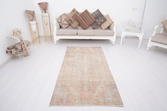 90x200 Kelim Teppich,Roter Teppich Läufer,Oushak Teppichläufer,Türkischer Teppichläufer 100x200