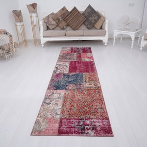 3x10 Runner, Turkish Runner, Oushak Runner, Vintage Runner,Anatolian Runner,Handmade runner,Turkish Rug Runner,3x10 rug,Vintage Rug 3x10,299
