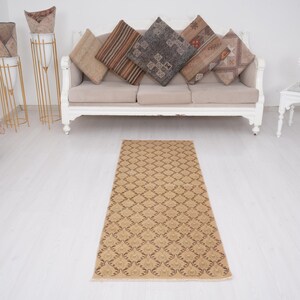 2x6 Runner, Vintage Runner, Oushak Runner, Turkish Runner 2x6, Muted Runner, Handmade Wool Rug,Turkish Rug,Anatolian Rug,Antique Runner,1230