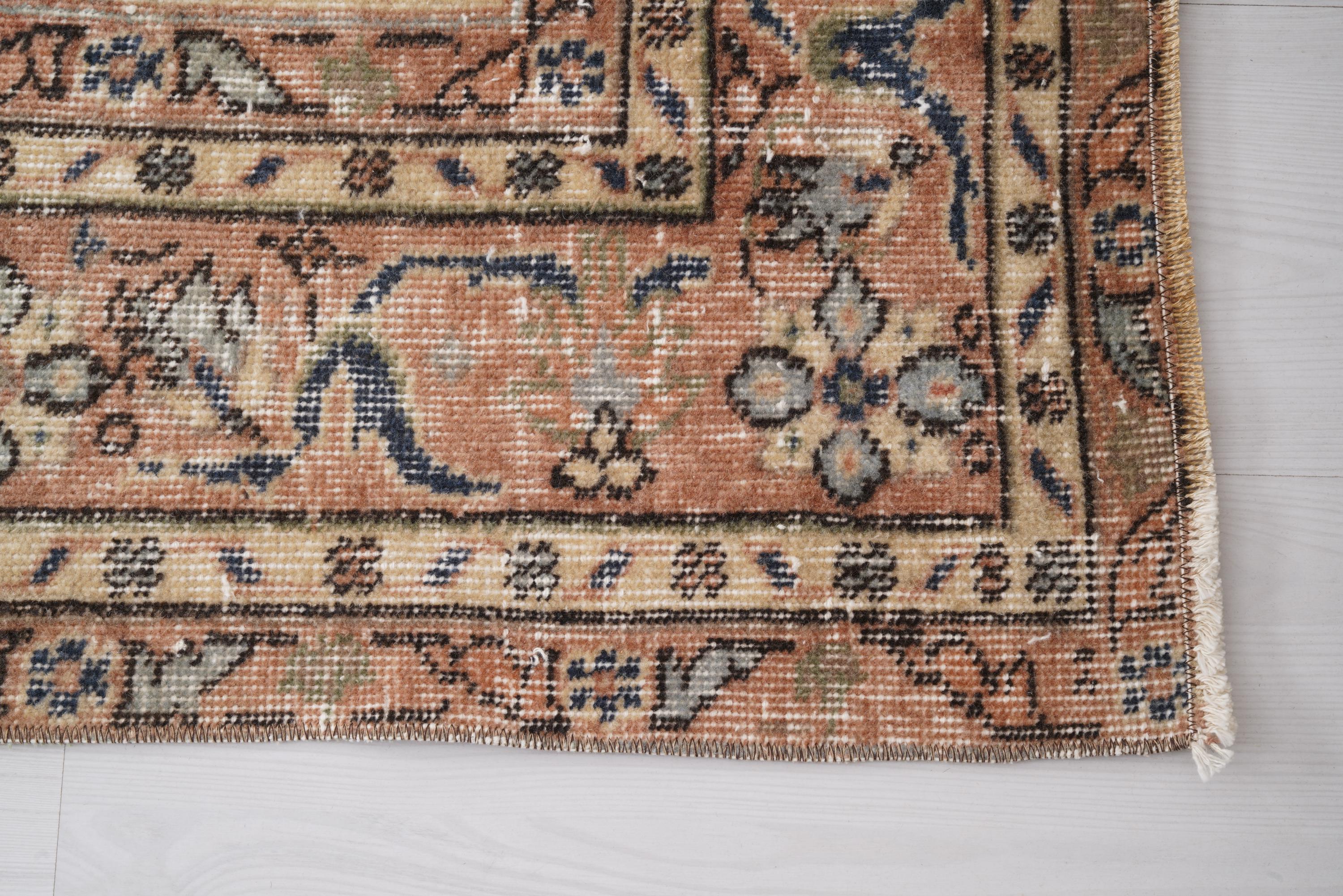 4x8 Rug, Oushak Rug, Neutral Wool Rug, Turkish Rug 4x8, Vintage Area ...