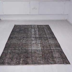 Tappeto 6x10, Tappeto Vintage Oversize, Tappeto Oushak, Tappeto turco 6x10, Tappeto vintage, Tappeto fatto a mano, Tappeto area naturale, Tappeto neutro, Tappeto in lana 6x10, 527