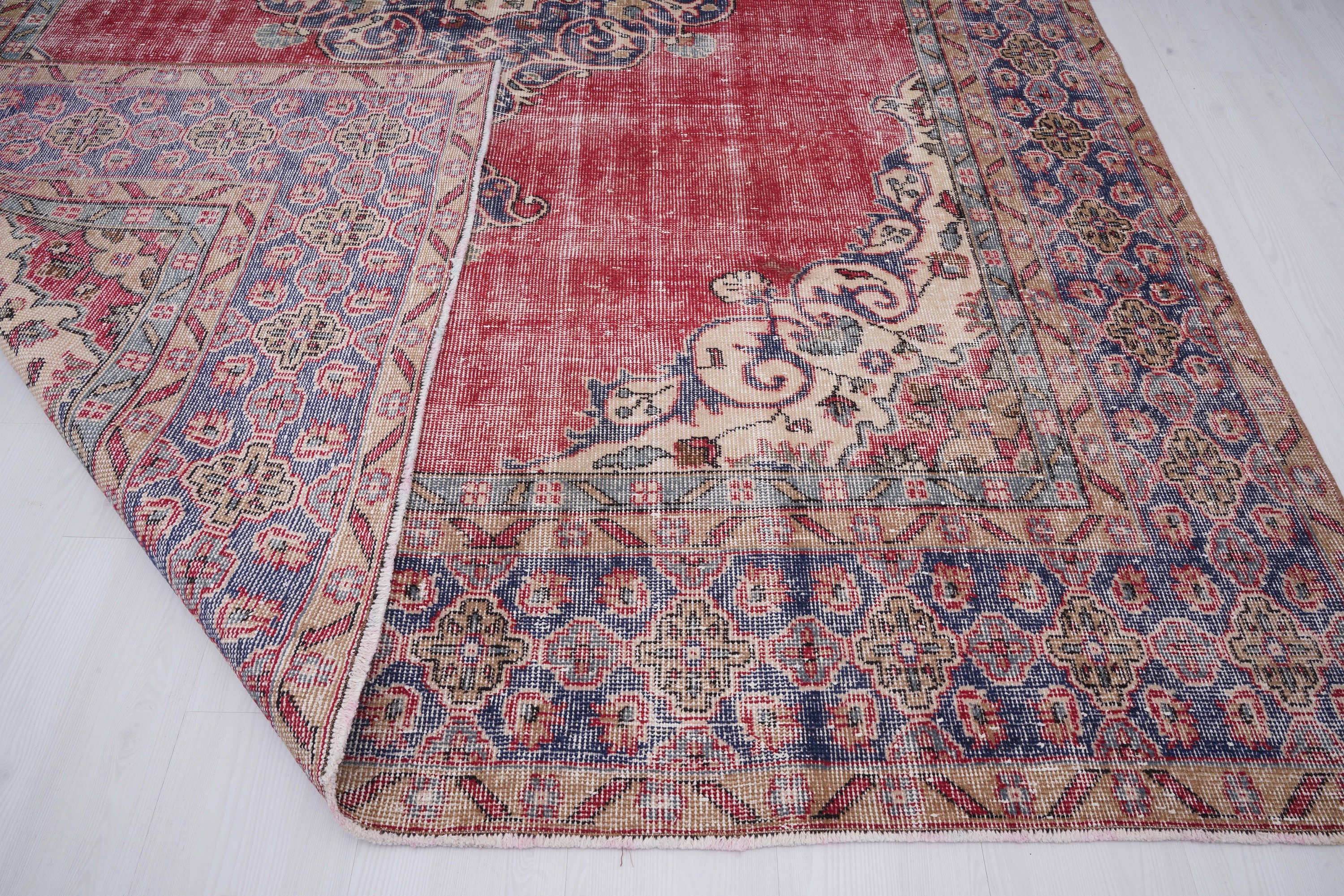 8x11 ラグ、特大トルコラグ、大型ラグ 8x11、ヴィンテージラグ