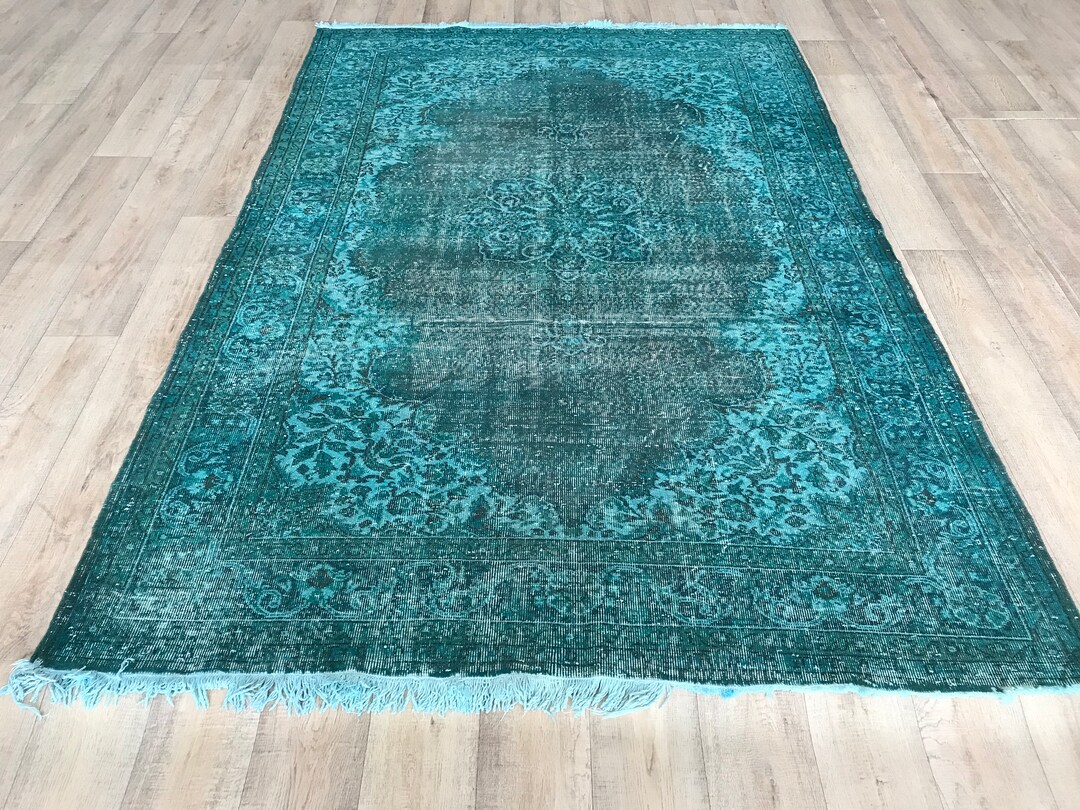 Antique Rug, 6.3x9.6 Ft, Vintage Rug, Bedroom Rug, Muted Oushak Rug