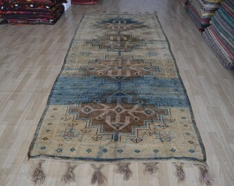 Oushak Rug, Anatolian rug, Hand Knotted runner, Turkish Runner Rug, Wool rug, Runner rug, Vintage Runner, Oushak Rug, wool rug runner D110