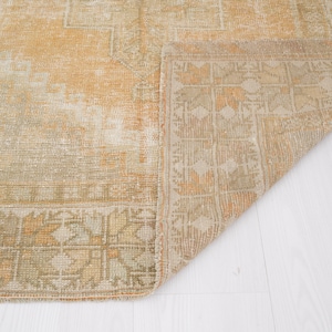 4x6 Rug, faded turkish rug, unique area rug, 4x6 turkish rug, vintage rug 4x6, muted oushak rug, neutral rug,decorative rug,bohemian rug,08 image 10