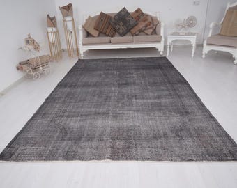 6x10 Turkish Rug, Vintage Rug, Muted Rug, Antique Rug, Oushak Rug 6x10, Turkish Vintage Rug,Anatolian Rug,Natural Rug,Faded Rug,Boho Rug,199