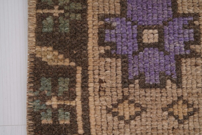 5x7 rug, faded turkish rug, anatolian area rug, 5x7 muted rug, vintage rug 5x7, antique oushak rug,neutral rug,handknotted rug,wool rug,147 image 9