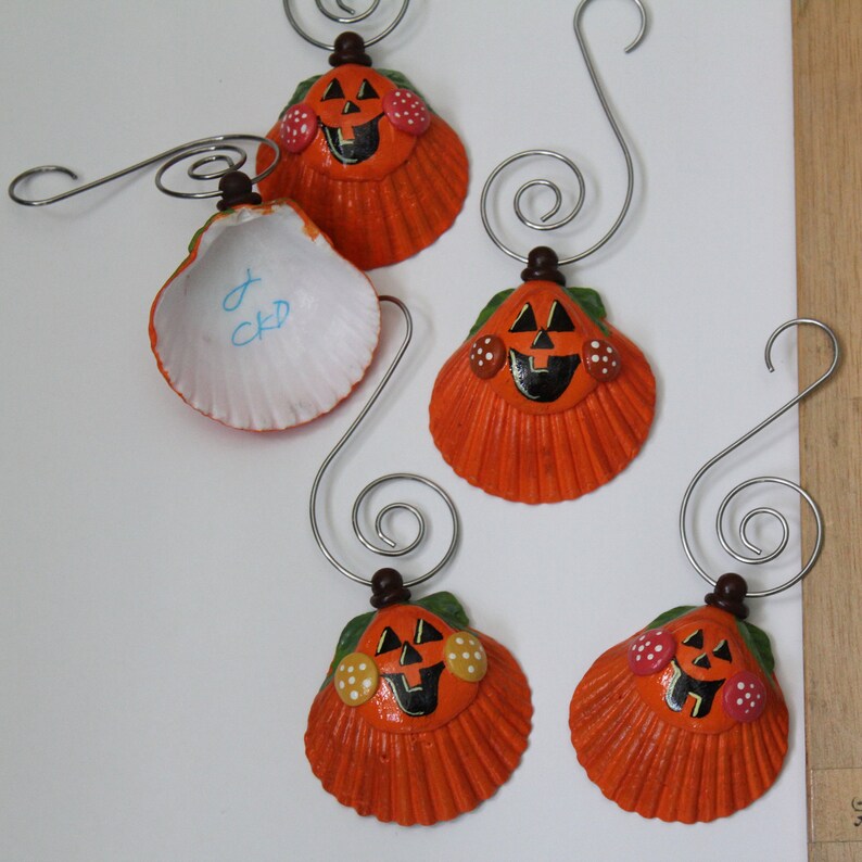 Seashell jack-o-lantern