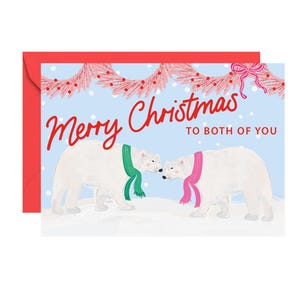 Polar Bears Christmas card