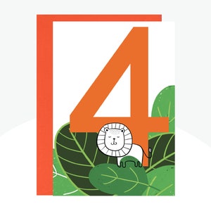 Carte Lion 4 ans