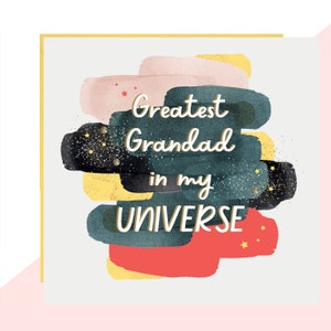 Cartão do Maior Avô do Meu Universo - Finalizado com Cristais Feitos à Mão